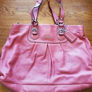 Coach pink shoulder bag